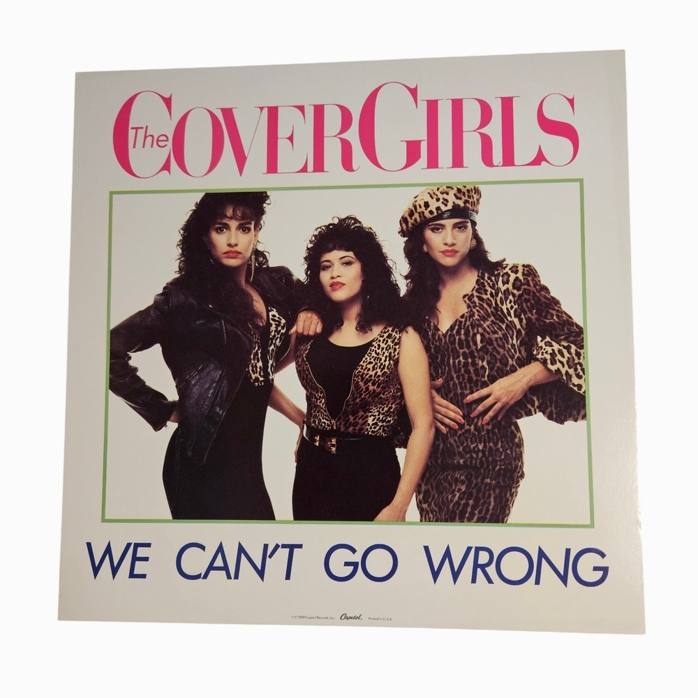 The Cover Girls We Cant Go Wrong 12x12 Double Sided Promo Flat Poster VTG 1989